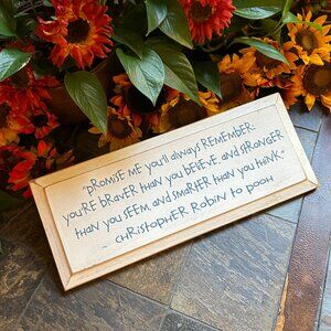 Winnie the Pooh Plaque (NEW)